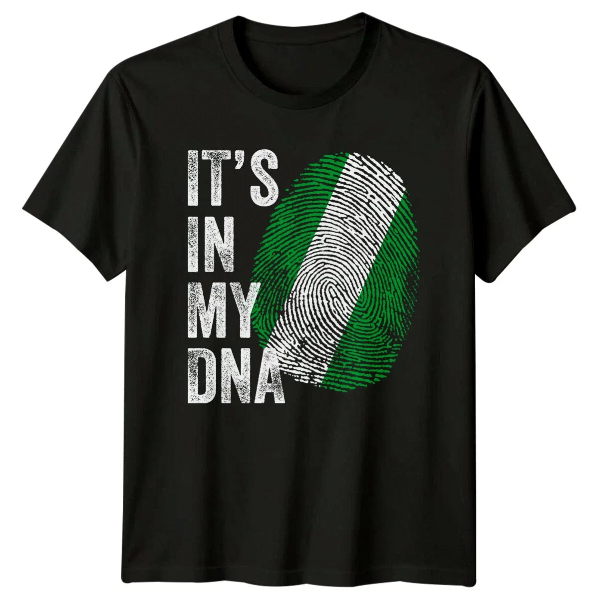 Its In My DNA Nigeria Flag Mens T-Shirt Womens Graphic Tee Unisex Top