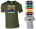 Pew Pew Madafakas T Shirt Cat Lovers Funny Rude Joke Birthday Gift Men Tee Top