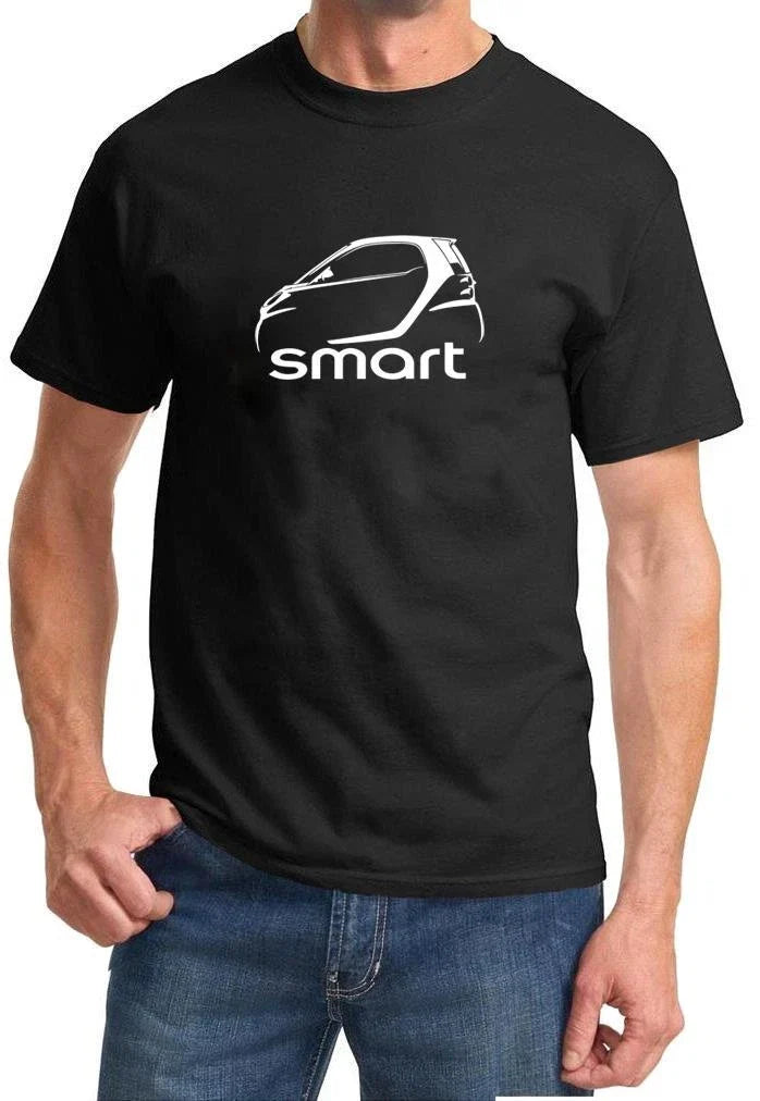 Smart Fortwo Classic Car Outline Design Tshirt NEW