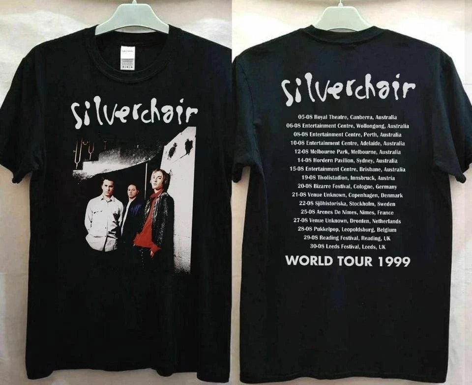 Silverchair World Tour 1999 T-Shirt, 90s Silverchair Rock Band Concert Shirt, Gr