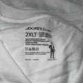Jockey  Or Hanes V-Neck T Shirt 2XLT Pack Of 3 100% Cotton New White Comfort /🎁