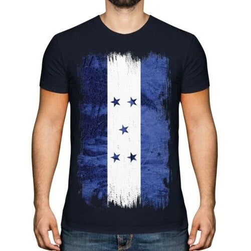 Honduras Grunge Flag Mens T-Shirt Honduras Jersey Football Jersey Gift