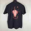 DUFF Shirt Mens Large Black Graphic Crew Neck Short Sleeve Stretch Pullover