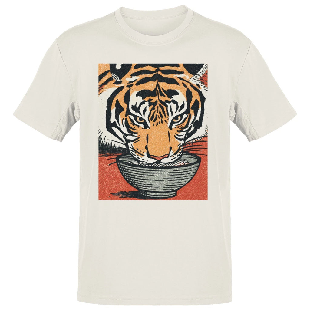 Tiger Ramen Bowl Illustration Men's T-shirt