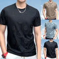 For Casual Wear Mens Jacquard Tee Breathable Top Casual Daily Breathable Fabric