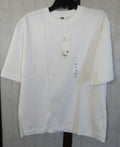 NWT UNIQLO Airism Cotton Crew Neck Oversized White Cotton T-Shirt Men's M