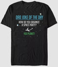 $25 Fifth Sun Men's Black Short-Sleeve Crewneck Dad Joke Graphic T-Shirt Size L