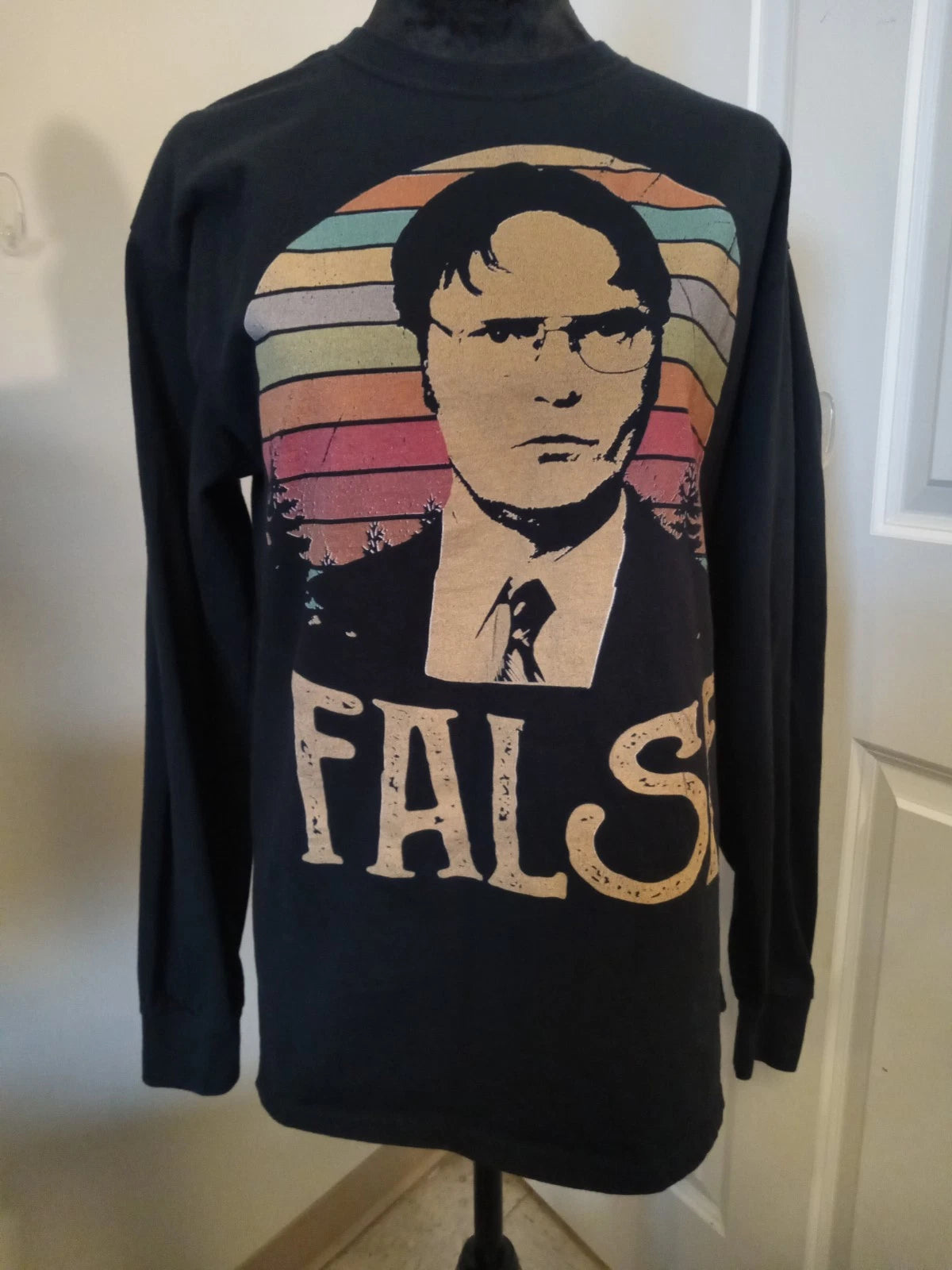 THE OFFICE Novelty L Sleeve Tee  (False)  SIZE M