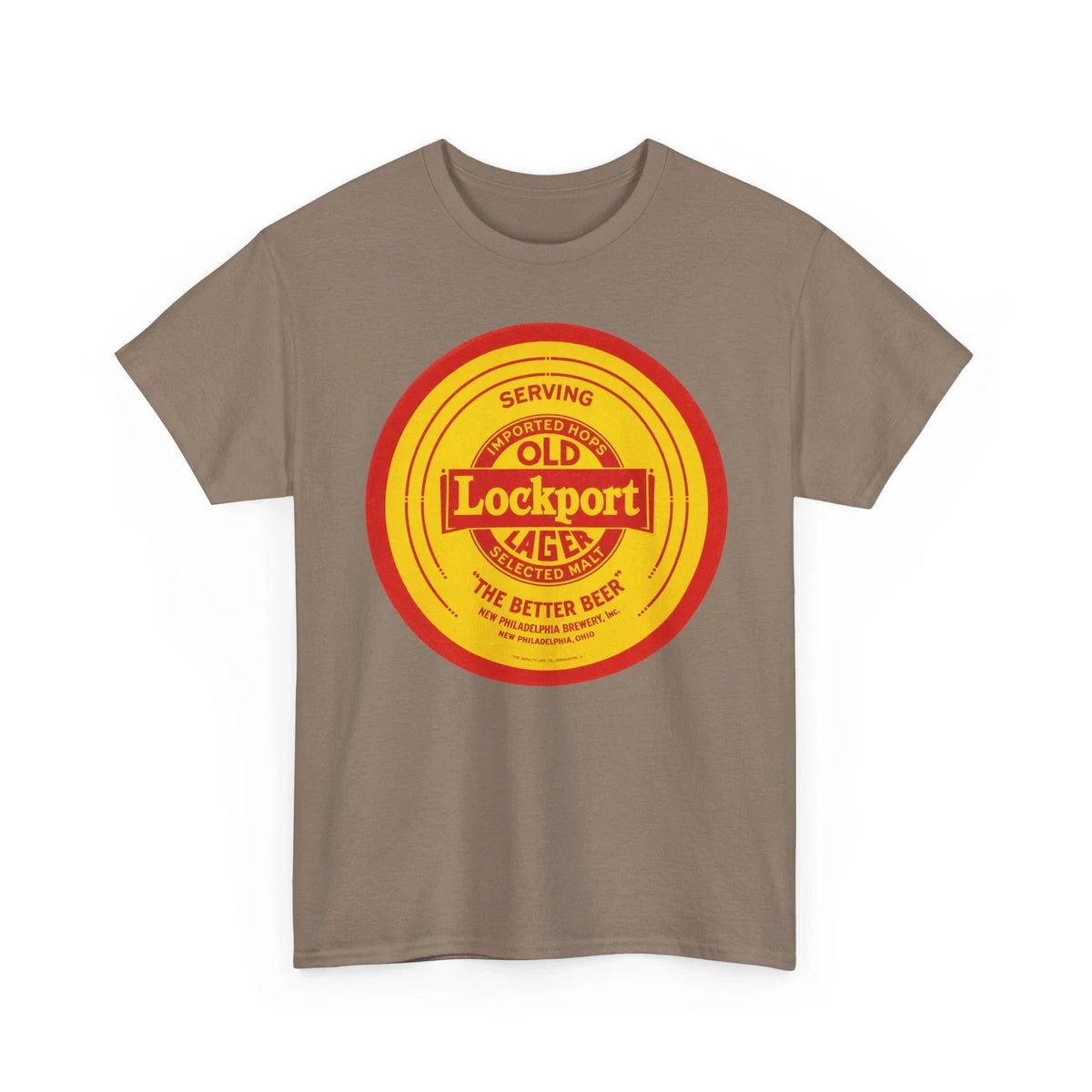 Old Lockport Lager New Philadelphia Brewery OH Pre-Pro Beer Retro T-Shirt