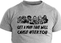 Get A Man Who Will Chase After You Shirt Halloween Shirt Retro Horror Movie Tee