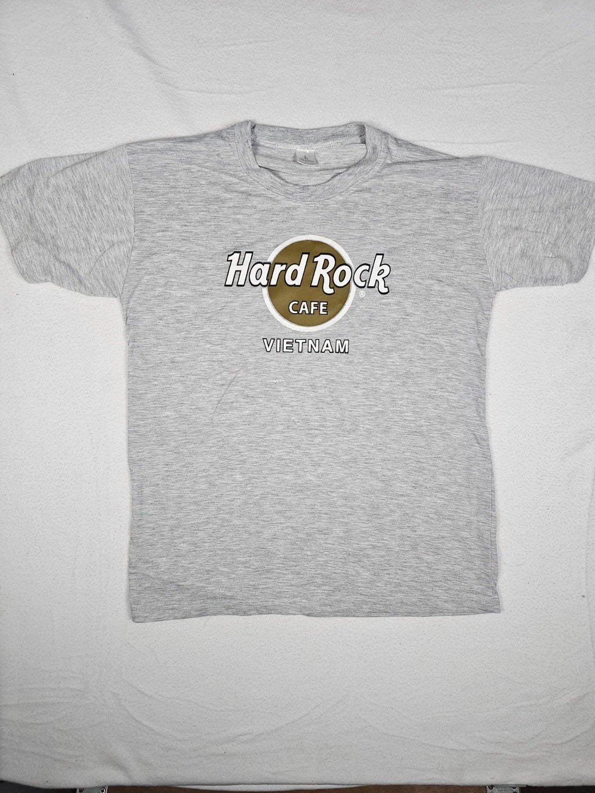 Vintage Hard Rock Cafe Vietnam Classic Gray Short Sleeve Shirt Unisex Size L