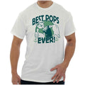 Best Pops Ever Fathers Day Dad Popeye Sailor Adult Short Sleeve Crewneck Tee