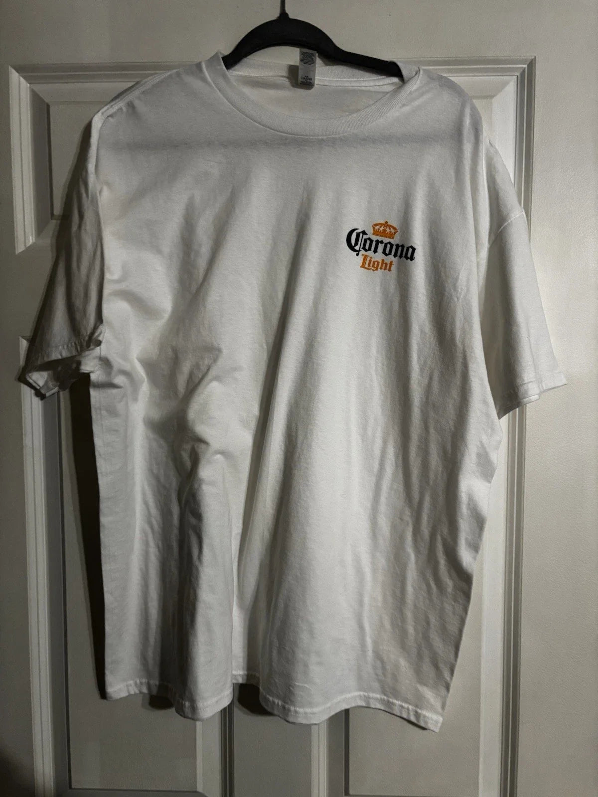 Corona  Light T Shirt XLARGE NWOT Beer Alcohol White