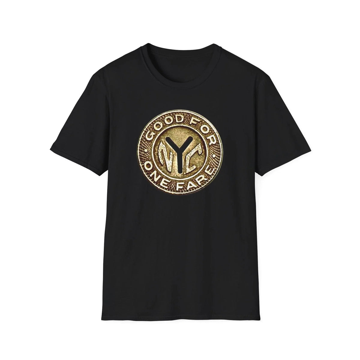NYC Tribute Subway Token Nostalgia Softstyle T-Shirt