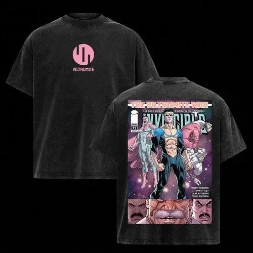 Invincible T-Shirt Animated TV Series Shirt Cotton Unisex Omni-Man