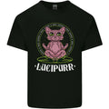 Lucipurr Demonic Hail Satan Cat Evil Mens Cotton T-Shirt Tee Top