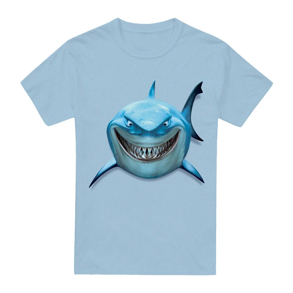 Finding Nemo Bruce Shark Smile T-Shirt , Light Blue