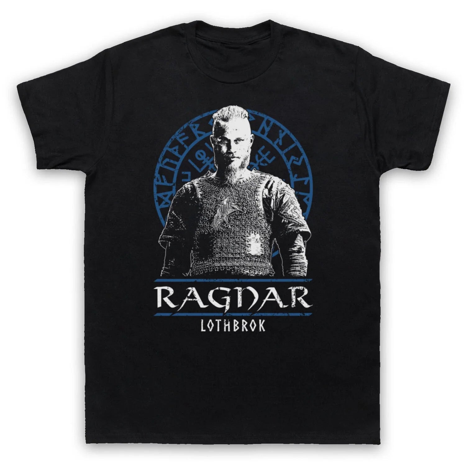 VIKINGS RAGNAR LOTHBROK KING NORSE SAGA HISTORY TV MENS & WOMENS T-SHIRT