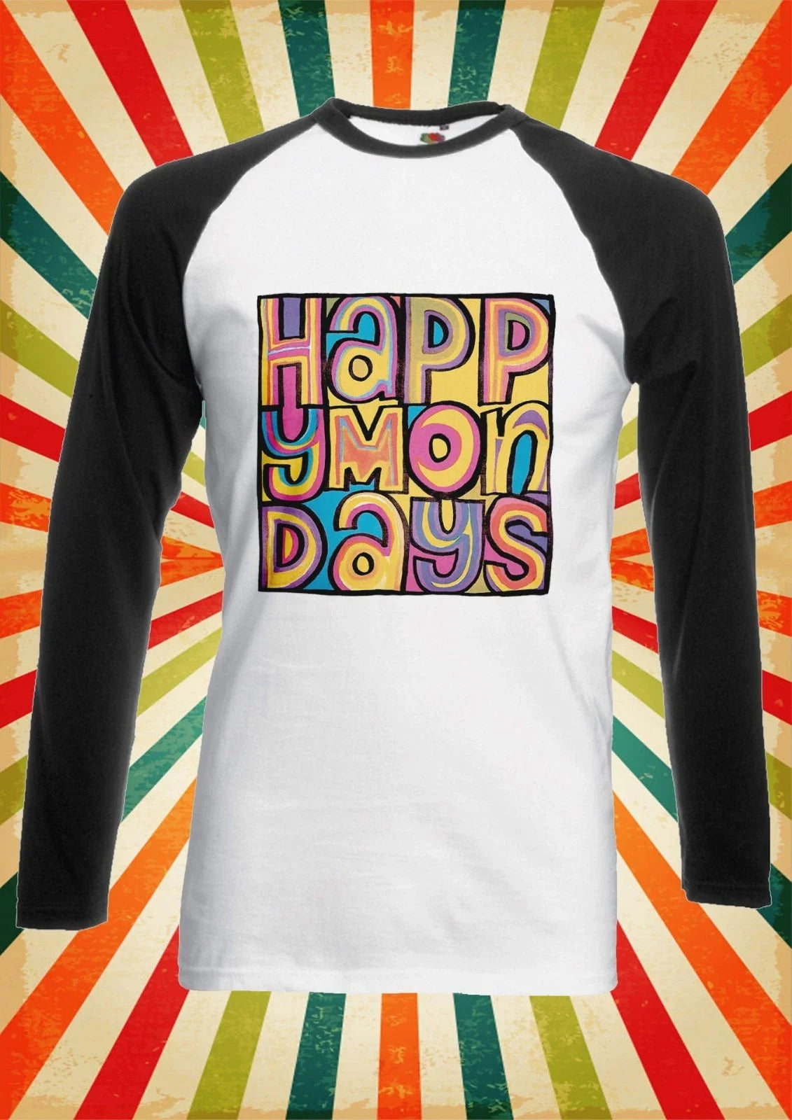 Happy Mondays Rock Band Music Men Women Long Short Sleeve Baseball T Shirt 1822