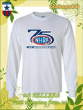 New Tee NHRA 75th Anniversary Logo Men's Long Sleeve T-Shirt American T-Shirt