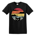 Cat T-Shirt Pew Pew Madafakas Coffee Retro Kitten Best Cat Dad Funny Unisex Tee