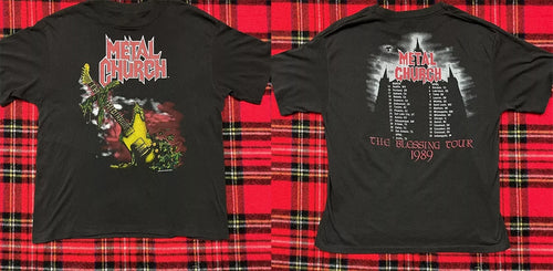 80s Metal Church Shirt Band Blessing Tour Size S-5XL 2 SIDE
