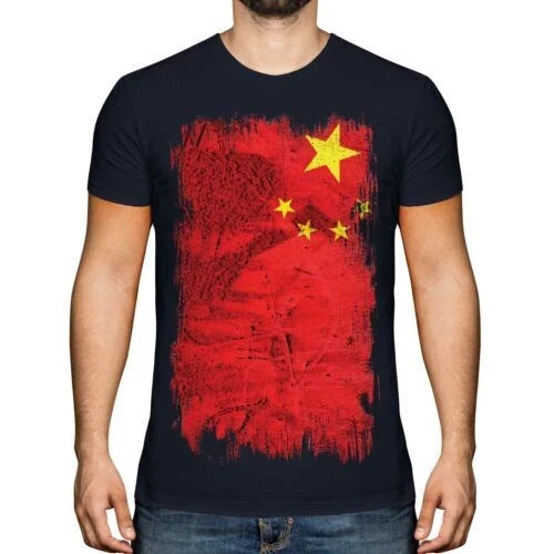 China Grunge Flag Men's T-Shirt Zh? Ngguó Peoples Republic of China