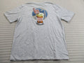 Tommy Bahama Men Beer Shirt Medium Gray Football Thirst Round Draft Crew Tee New