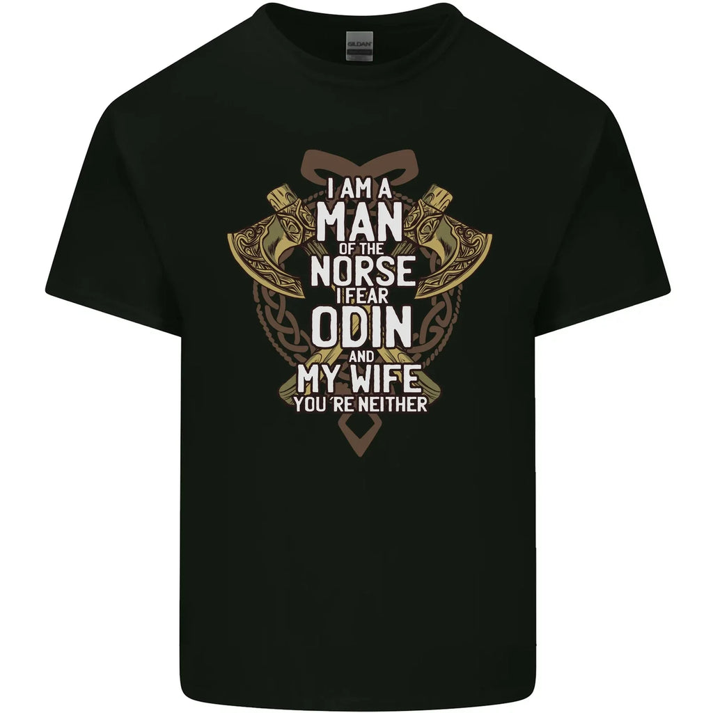 Funny Viking Wife Quote Wedding Anniversary Mens Cotton T-Shirt Tee Top