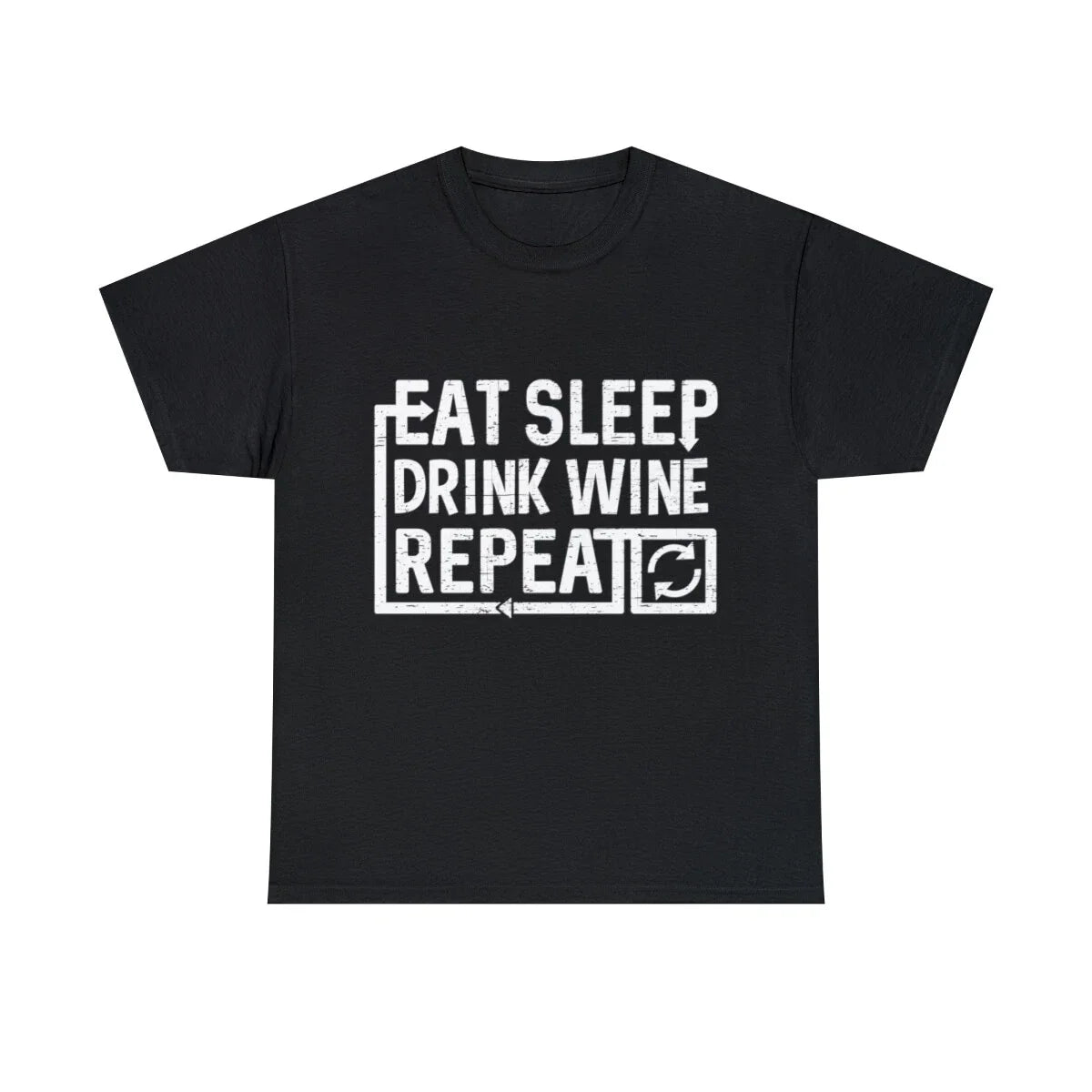 Eat Sleep Drink Wine Graphic Tee Shirt, S-5XL