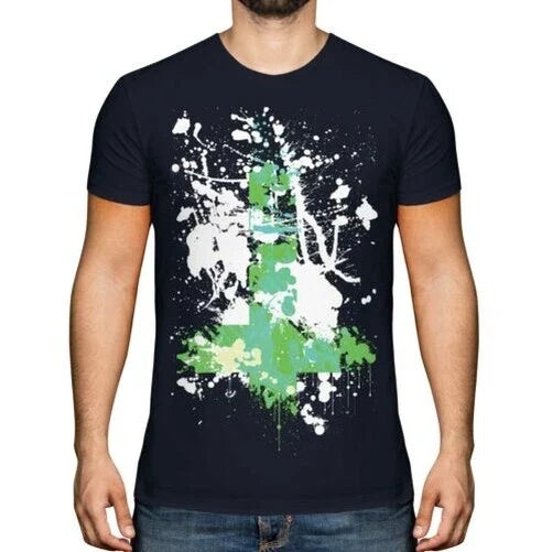 Grunge Cross Printed T-Shirt Hipster Gradasso Graphic Christian Top