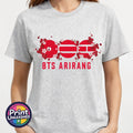 BTS T-Shirt Blossom Band Logo Graphic Tee BTS World Tour Album Print Teen Adult