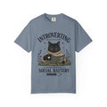 Introverting Cat Shirt Funny Introvert T Shirt Social Battery Reader Tee Gift