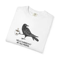 Crow Shirt, Coffee Lover T-shirt, Comfort Colors Shirt, Unisex Garment-Dyed Tee