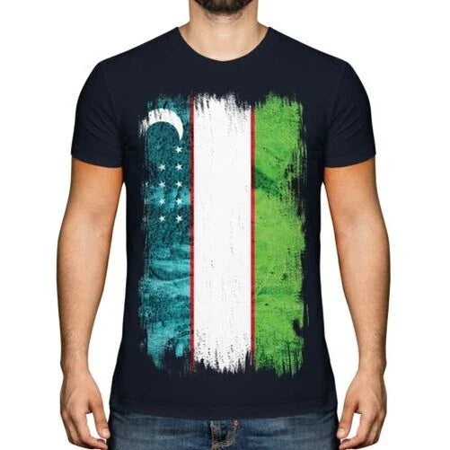 Usbekistan Grunge Flagge Herren T-Shirt Usbekisches Usbek Geschenk