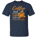 Coffee eeffoc Unisex shirt gift coffee definition tee black navy dark heather