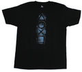 PlayStation Mens T-Shirt - Shadowy Button Symbols Image