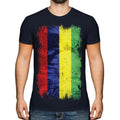 Mauritius Grunge Flag T-Shirt Mauritius Football Mauritian Gift T-Shirt