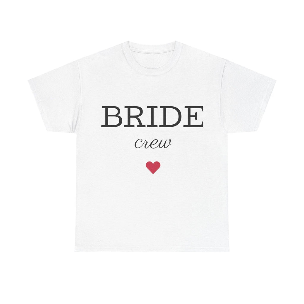 Bride Crew T-Shirt | Bachelorette Party Shirt, Heart Graphic| Hen Party T-shirt