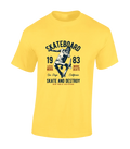 SKATEBOARD SKATE AND DESTROY MENS T SHIRT SKATER DESIGN COOL CLOTHING TOP NEW
