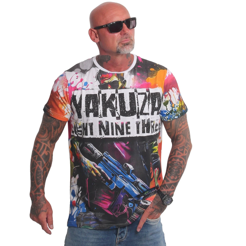 New Yakuza Men's Specialist All Over Regular T-Shirt - Multicolor