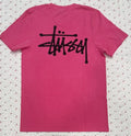 Vintage Stussy Pink T Shirt Men's SMALL y2k Skate Surf