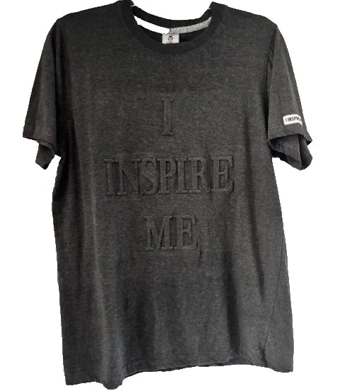 RichWierdo Digital Nerd Charcoal Grey I Inspire Me 3D Mens T Shirt L Arm Patch