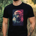 Mens Gorilla as Astronaut Print Cotton T-Shirt Size XS to 5XL
