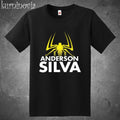 Anderson Silva Spider MMA Fighter Legend Men's Black Size S to 5XL