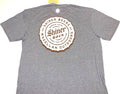 Shiner Bock Beer Texas Brewery Bottle Cap Magellan Gray T-Shirt New! NWT LARGE