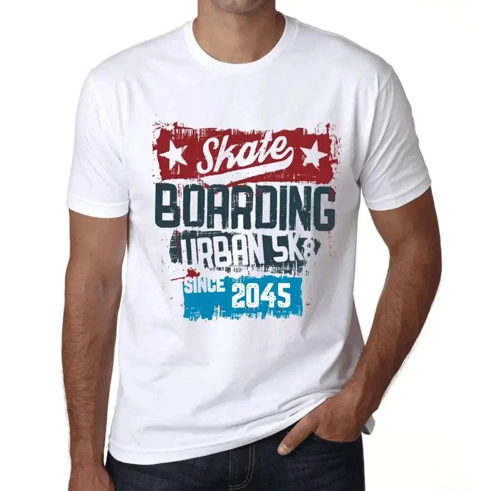 Men's Graphic T-Shirt Urban Skateboard Since 2045 Eco-Friendly Limited Edition