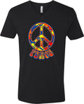 Buy Cool Shirts Peace T-shirt Funky 70's Peace V-Neck