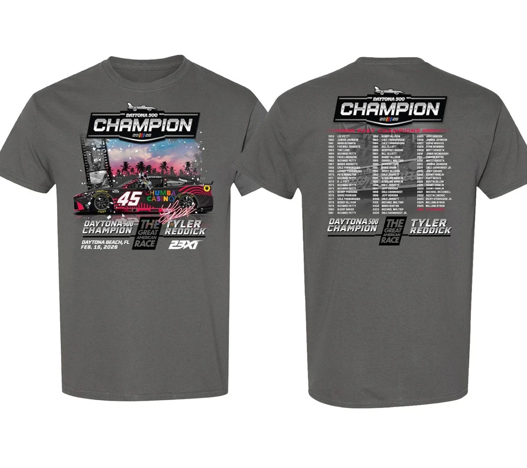 Tyler Reddick 2026 Daytona 500 Past Champions reprint T-Shirt