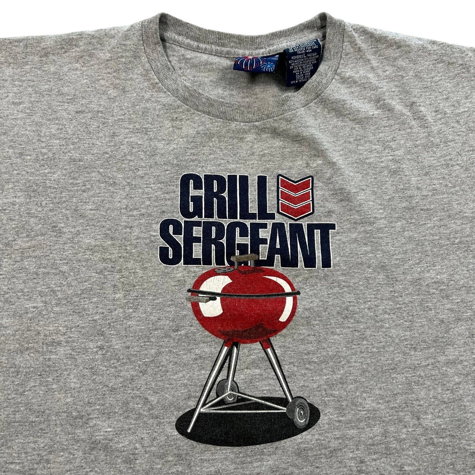 Vintage y2k Grill Sargeant Funny Dad Joke Humor Comedy T Shirt Size Large